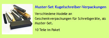 Kugelschreiber-Verpackungen Muster-Set _Mix-1