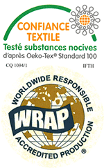 Info zu Öko-Tex Standard 100 und WRAP