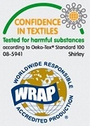 Infos zu Öko-Tex 100 Zertifikat und WRAP